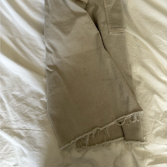 Women’s Zara wide leg beige cargo pants with pockets Size 8 - Picture 7 of 7